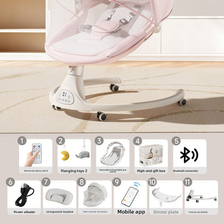 Baby Electric Rocking Chair with Bluetooth App Control