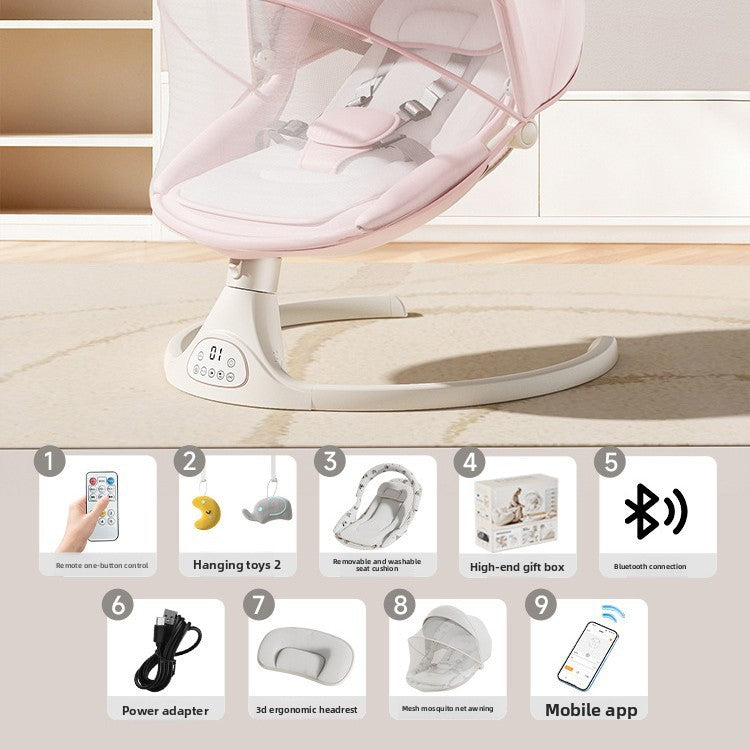 Baby Electric Rocking Chair with Bluetooth App Control