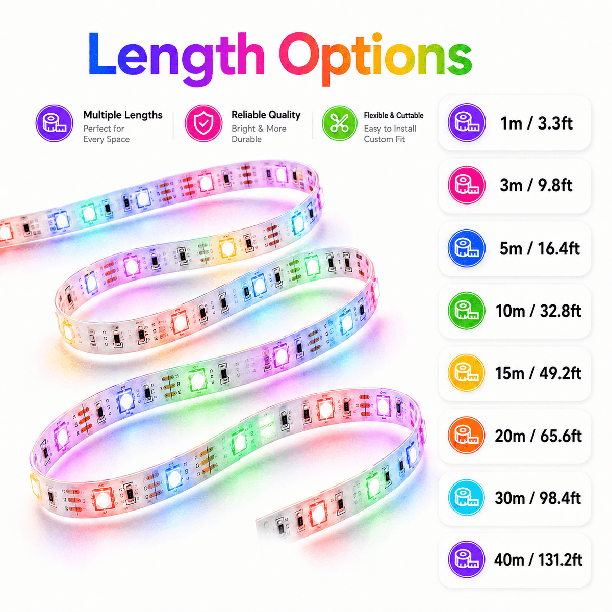 Illuminate Every Special Moment with Colorful Glow - for Christmas, Weddings, Parties, Bedroom, Living Room
