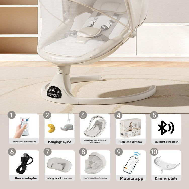 Baby Electric Rocking Chair with Bluetooth App Control