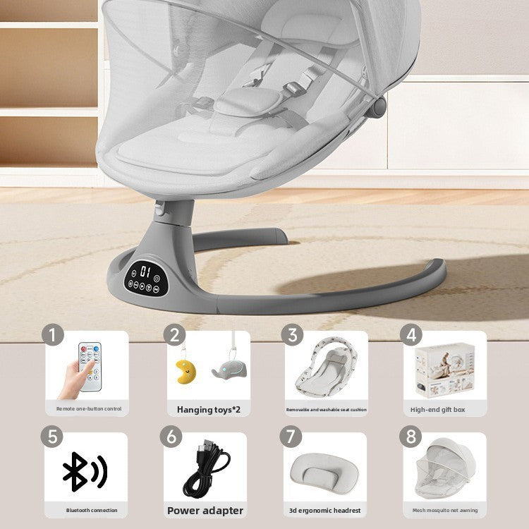 Baby Electric Rocking Chair with Bluetooth App Control