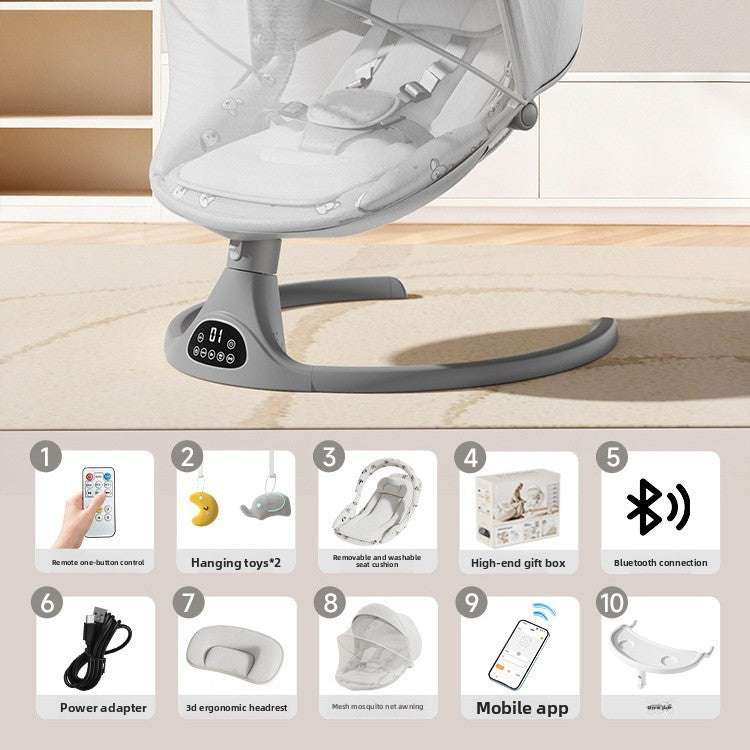 Baby Electric Rocking Chair with Bluetooth App Control