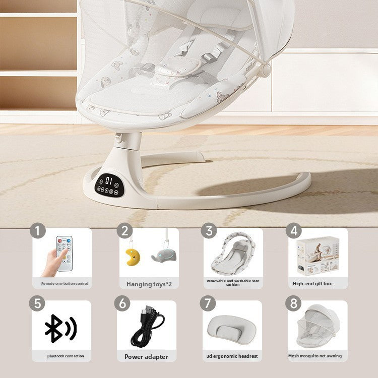 Baby Electric Rocking Chair with Bluetooth App Control
