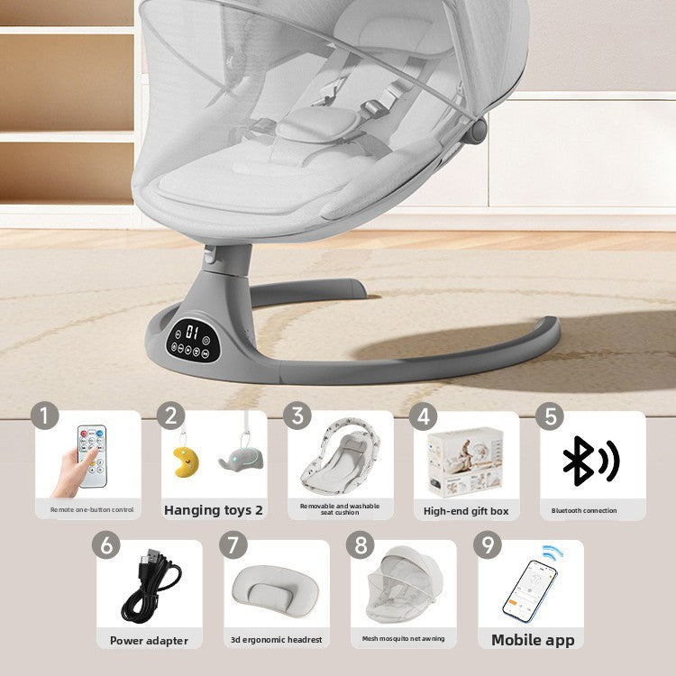 Baby Electric Rocking Chair with Bluetooth App Control