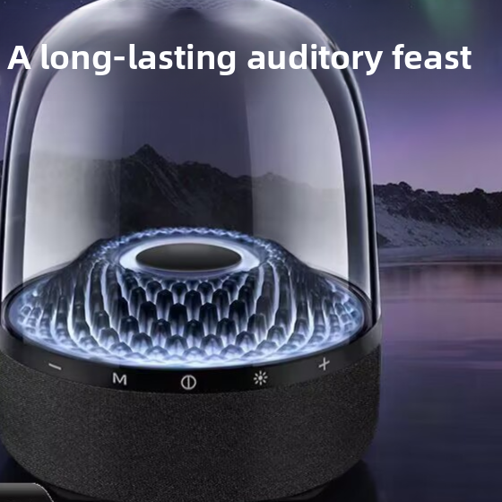 Wireless Bluetooth Speaker with Glass Subwoofer