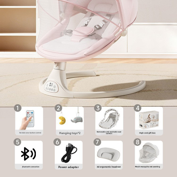 Baby Electric Rocking Chair with Bluetooth App Control