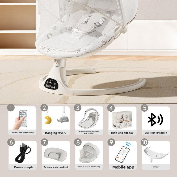 Baby Electric Rocking Chair with Bluetooth App Control