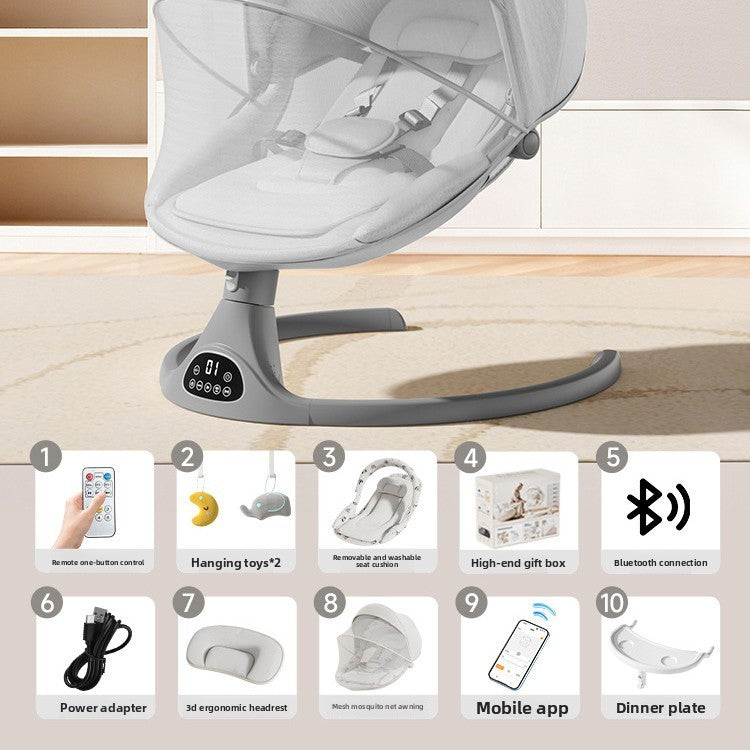 Baby Electric Rocking Chair with Bluetooth App Control