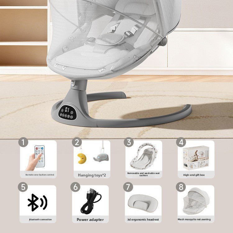 Baby Electric Rocking Chair with Bluetooth App Control