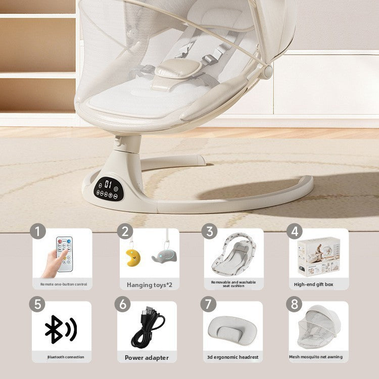 Baby Electric Rocking Chair with Bluetooth App Control