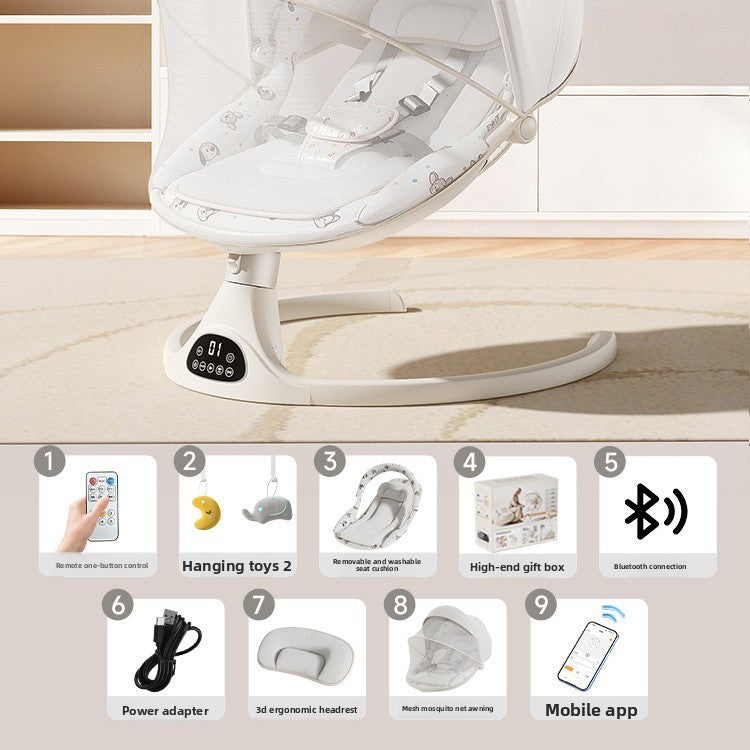 Baby Electric Rocking Chair with Bluetooth App Control